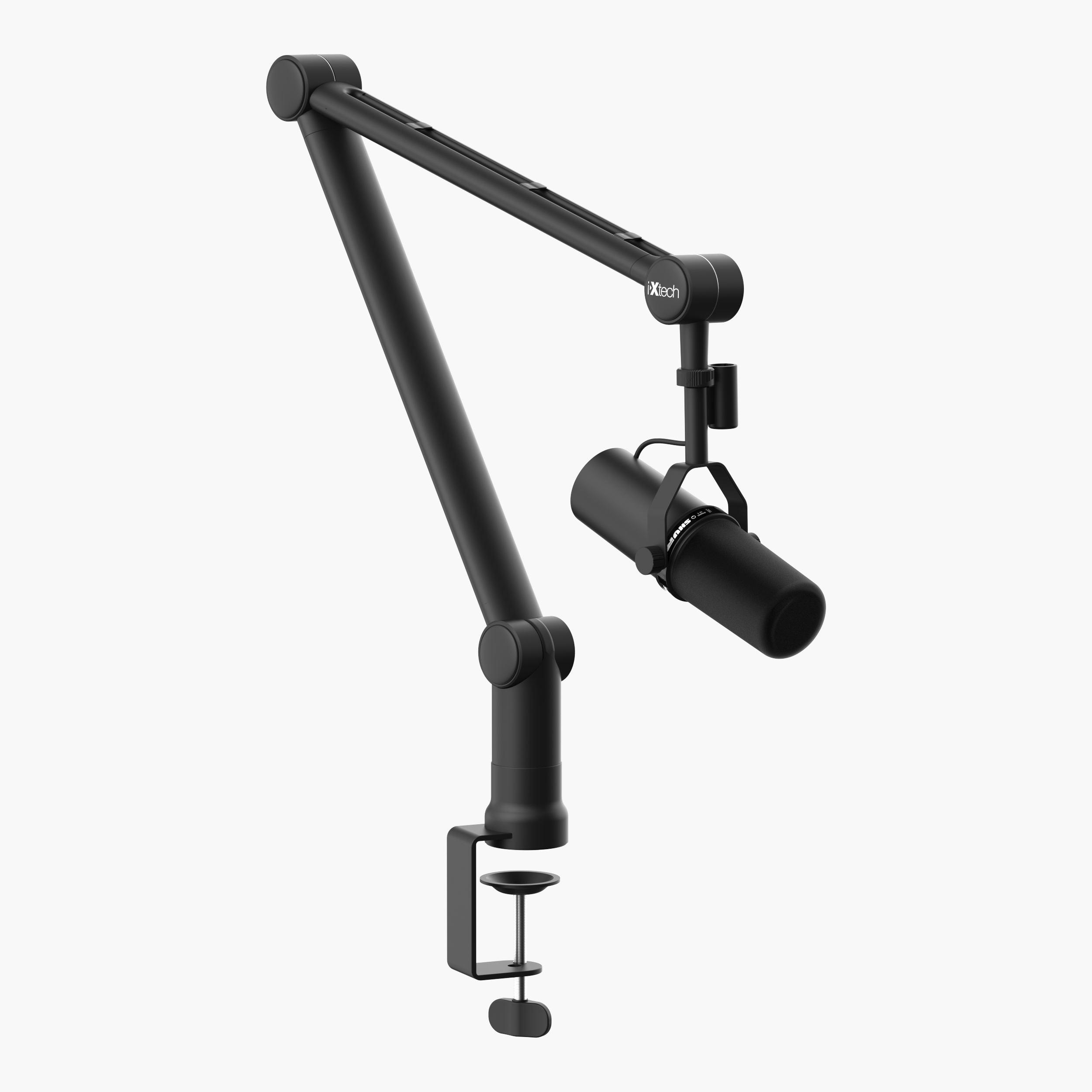 CEN Mic Boom Arm Bras de microphone, perche avec poignée souple pour les applications TV pour